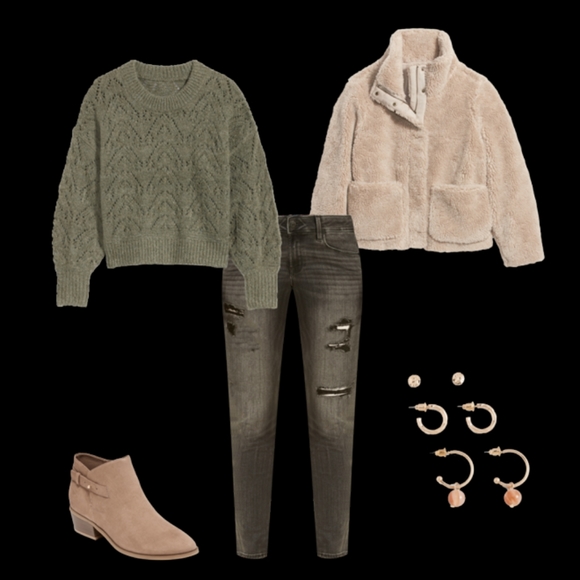 Relaxed Cozy Sherpa Faux-Fur Jacket for Women - Picture 5 of 5